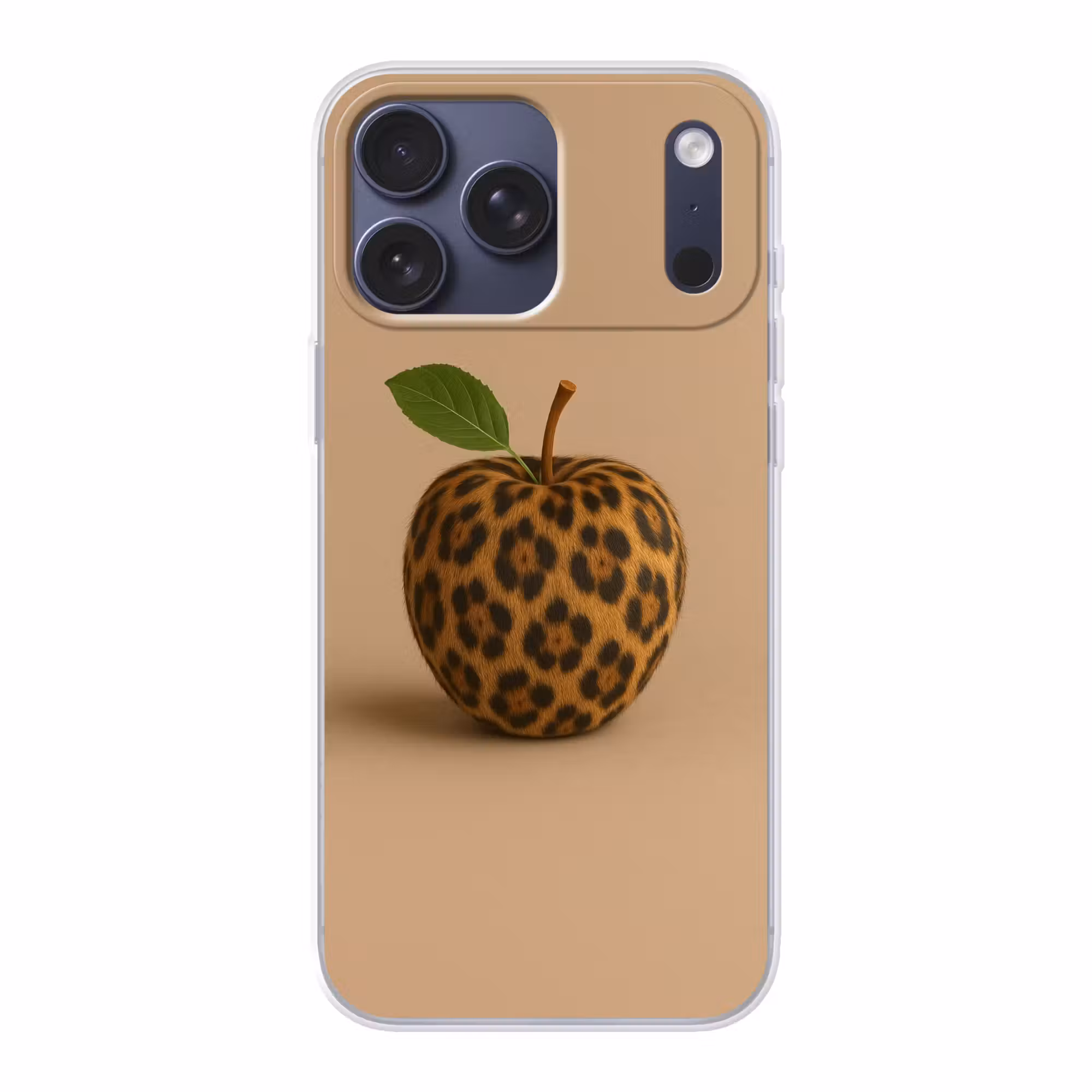 Telefoonhoesje Softcase - Appel - Panter - Blaadje - Groen