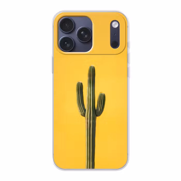Telefoonhoesje Softcase - Cactus - Groen - Minimalistisch