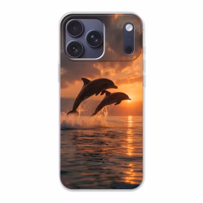 Telefoonhoesje Softcase - Dolfijnen - Zee - Realistisch