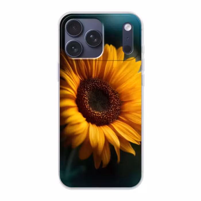 Telefoonhoesje Softcase - Geel - Zonnebloem - Zomers