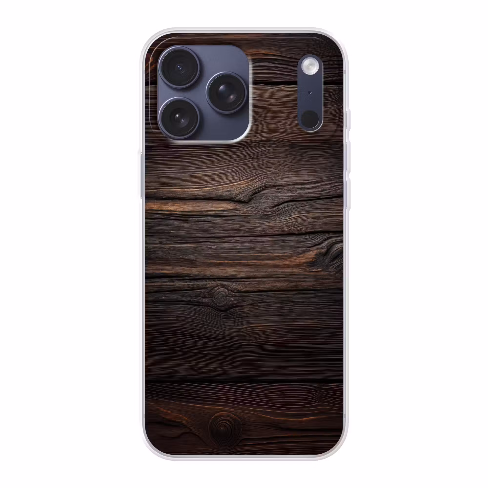 Telefoonhoesje Softcase - Hout - Grillige nerven