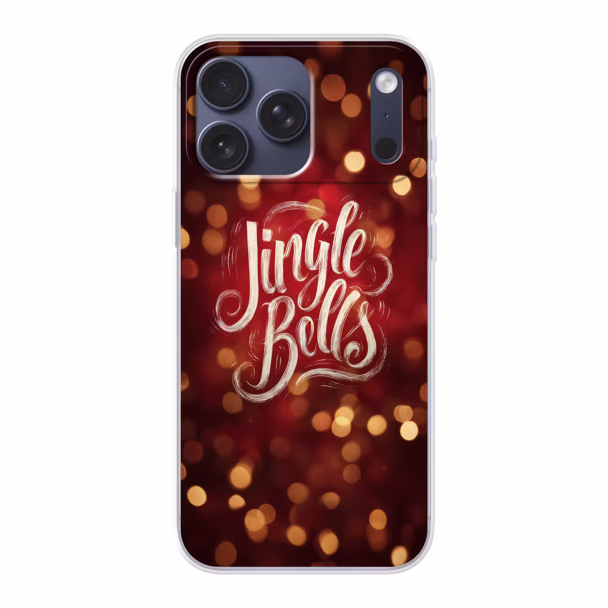 Telefoonhoesje Softcase - Jingle - Bells - Kerst - Rood