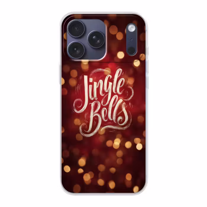Telefoonhoesje Softcase - Jingle - Bells - Kerst - Rood
