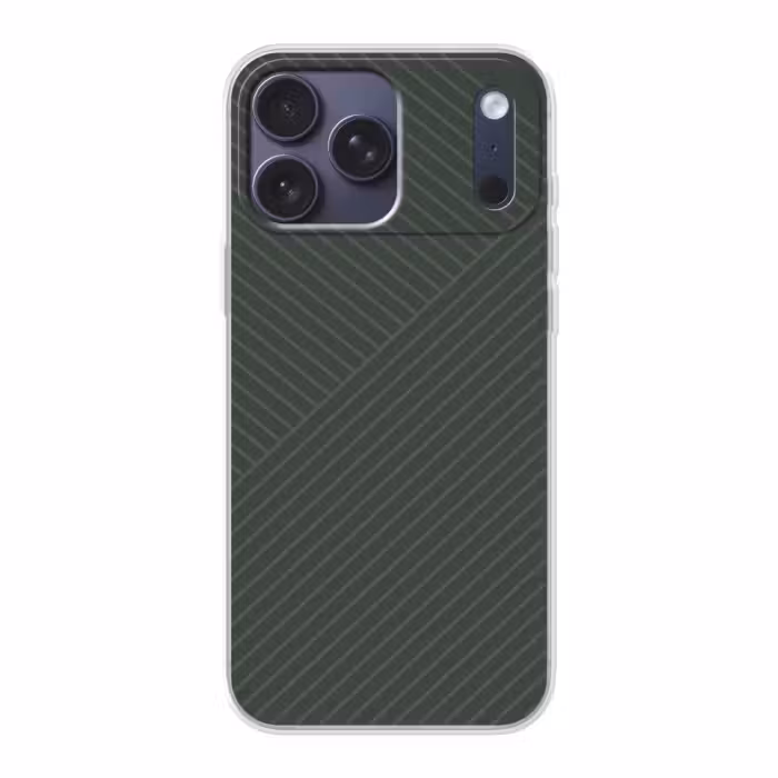 Telefoonhoesje Softcase - Lijnen - Abstract - Groen - Minimalistisch