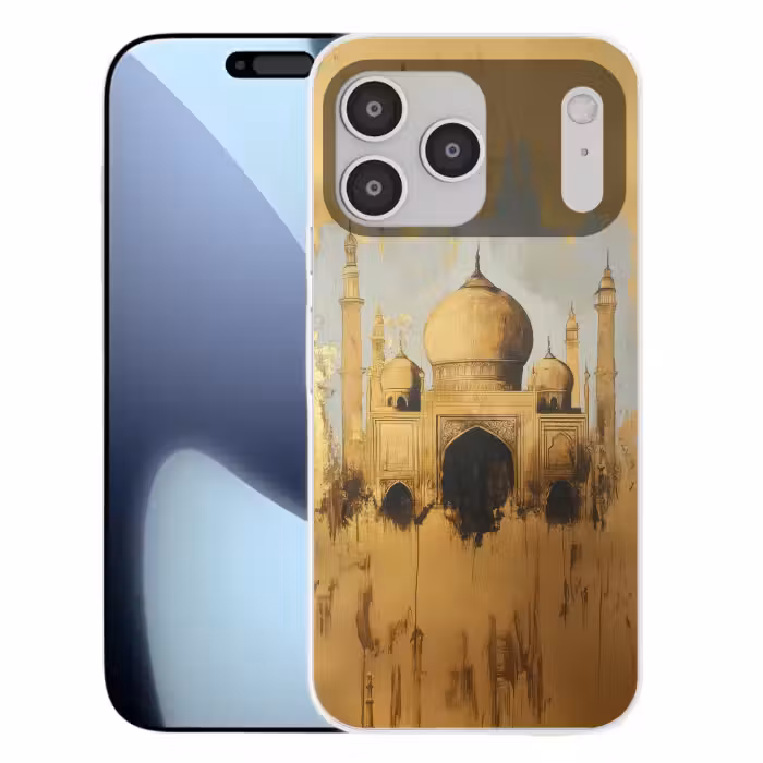 Telefoonhoesje Softcase - Moskee - Goud - Arabisch - Ramadan - Islamitische