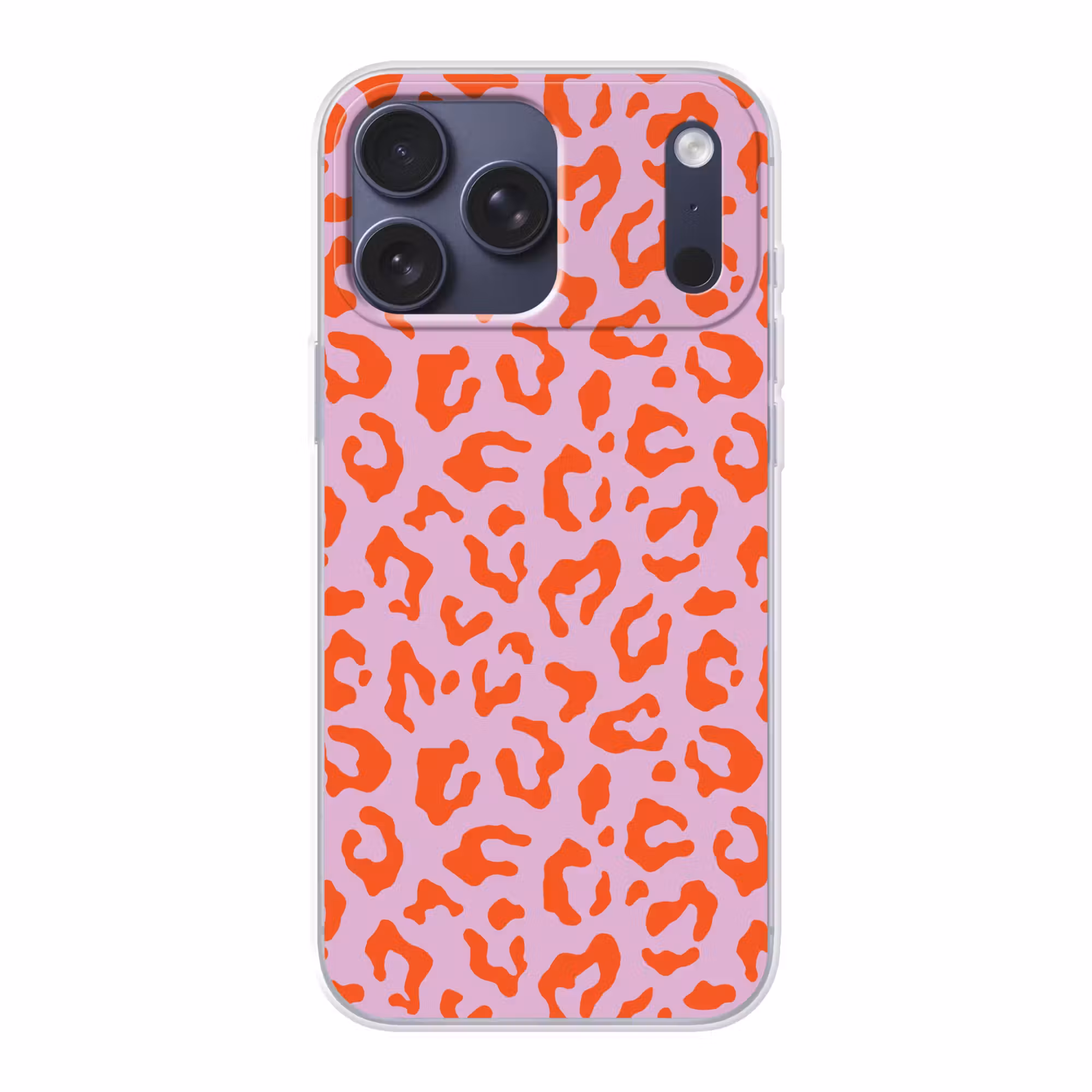 Telefoonhoesje Softcase - Panterprint - Rood - Paars - Roze - Dierenprint
