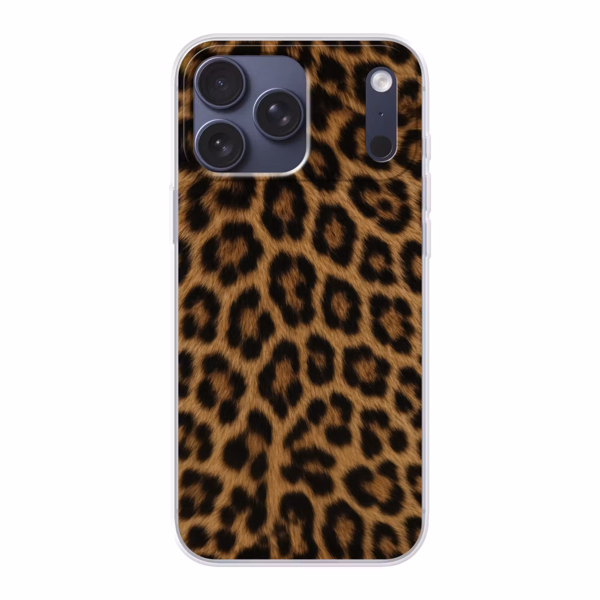 Telefoonhoesje Softcase - Pantervacht - Realistisch - Bruin