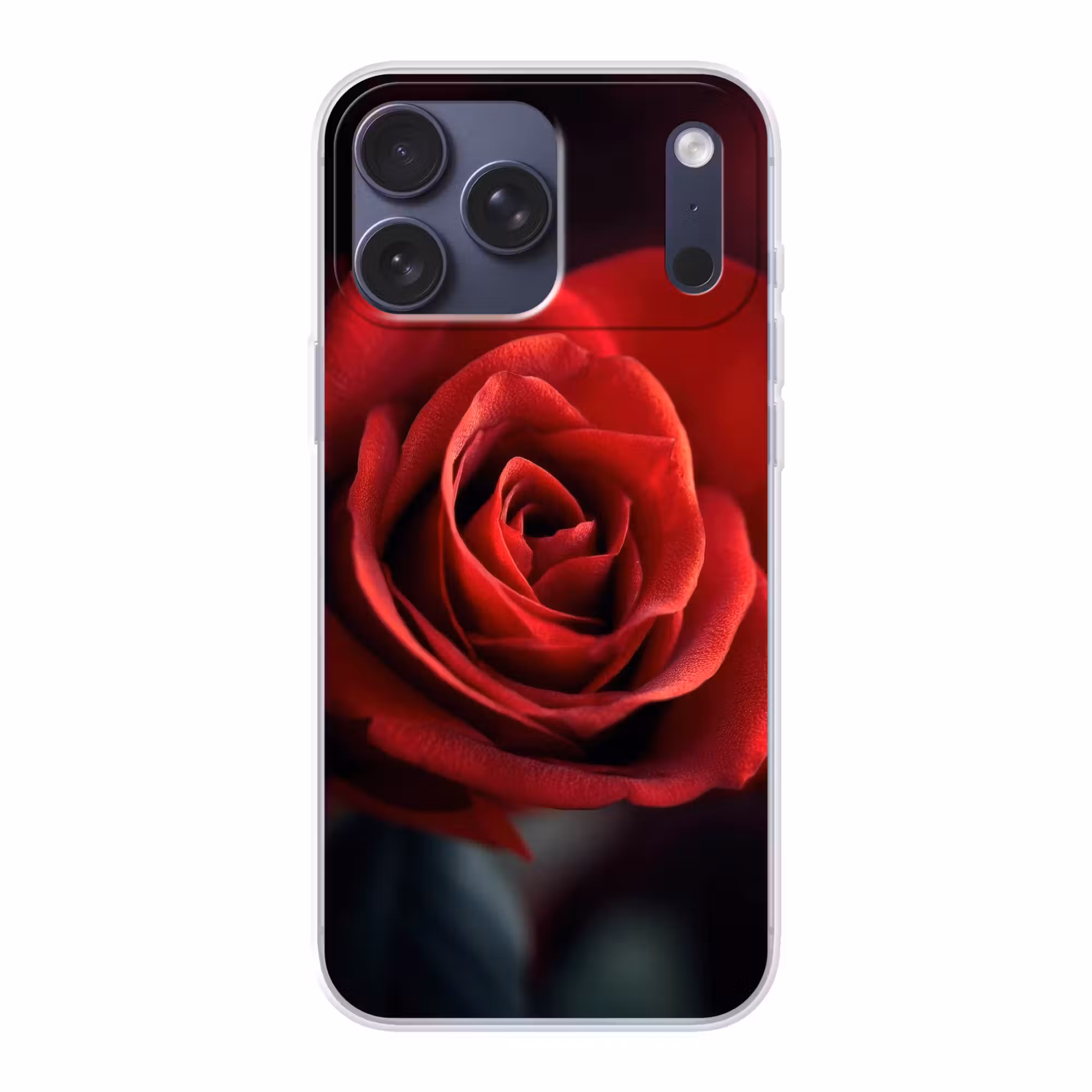 Telefoonhoesje Softcase - Rood - Roos - Romantisch