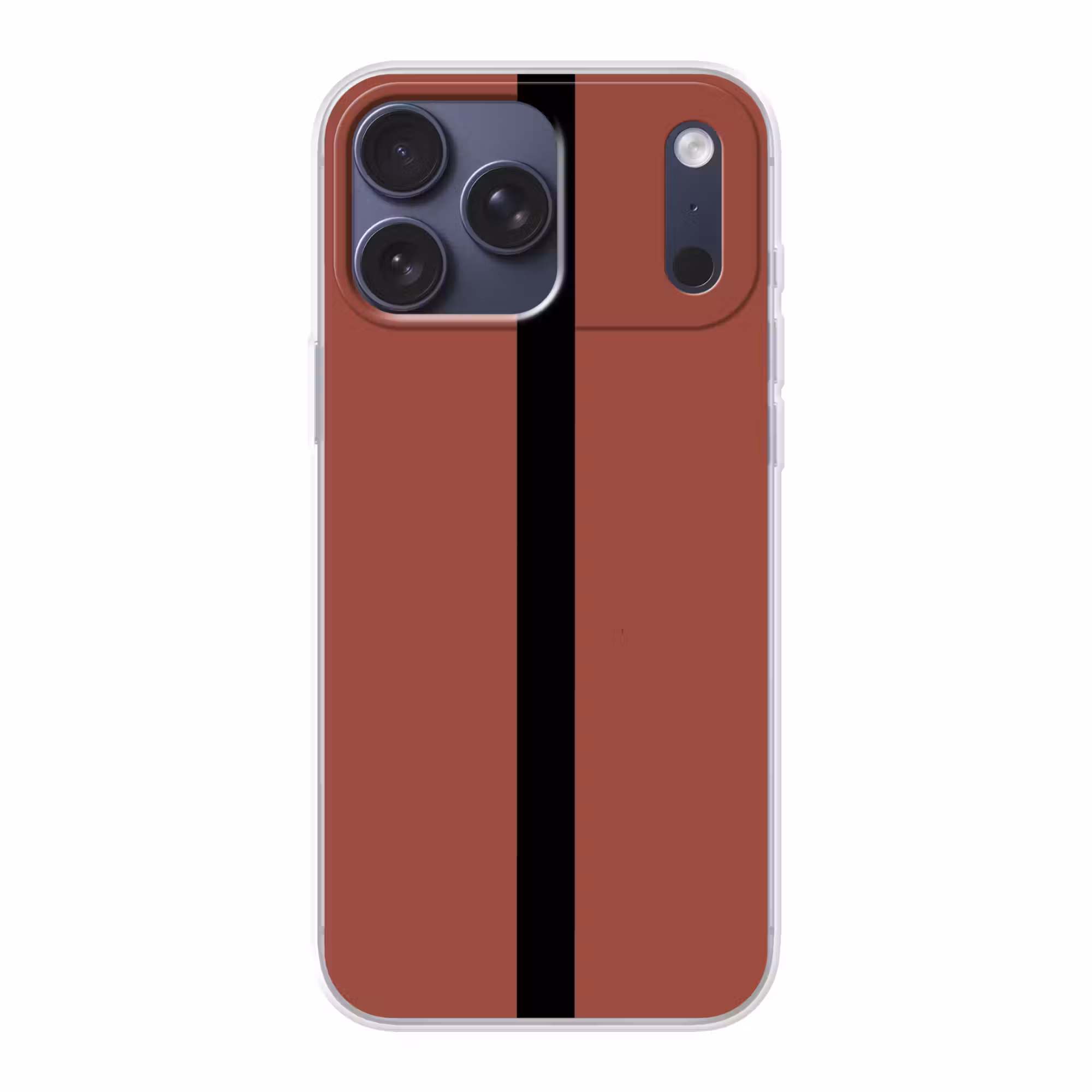 Telefoonhoesje Softcase - Rood - Zwart - Streep - Minimalistisch