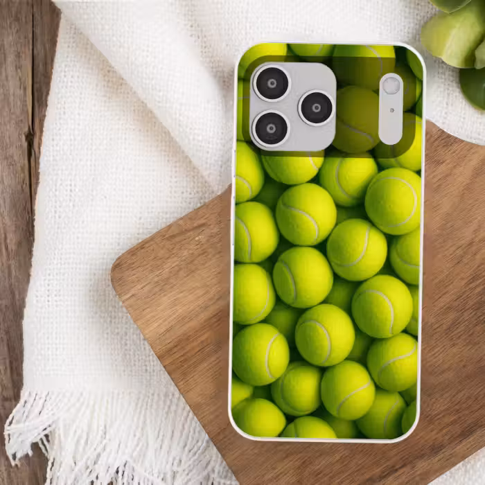 Telefoonhoesje Softcase - Tennisballen - Bal - Geel