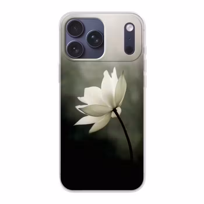 Telefoonhoesje Softcase - Witte Lotusbloem