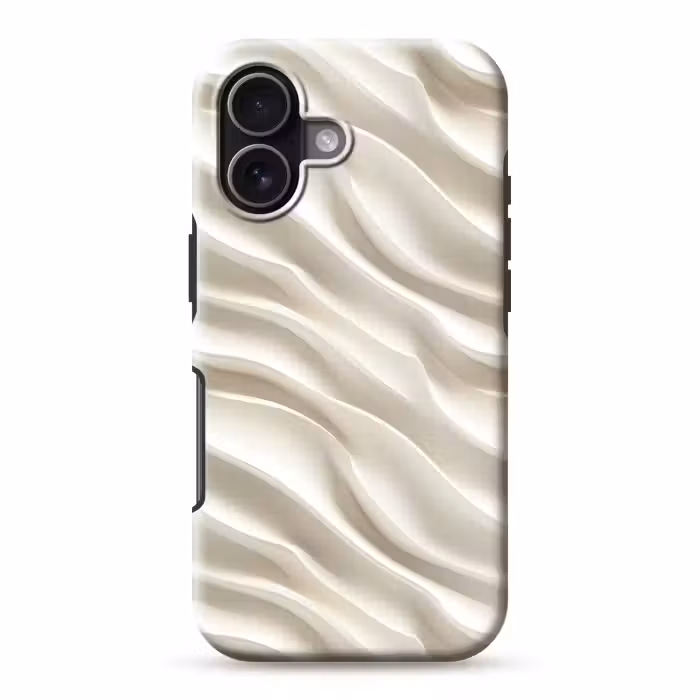 Telefoonhoesje Toughcase - Diagonaal - Golven - Crème