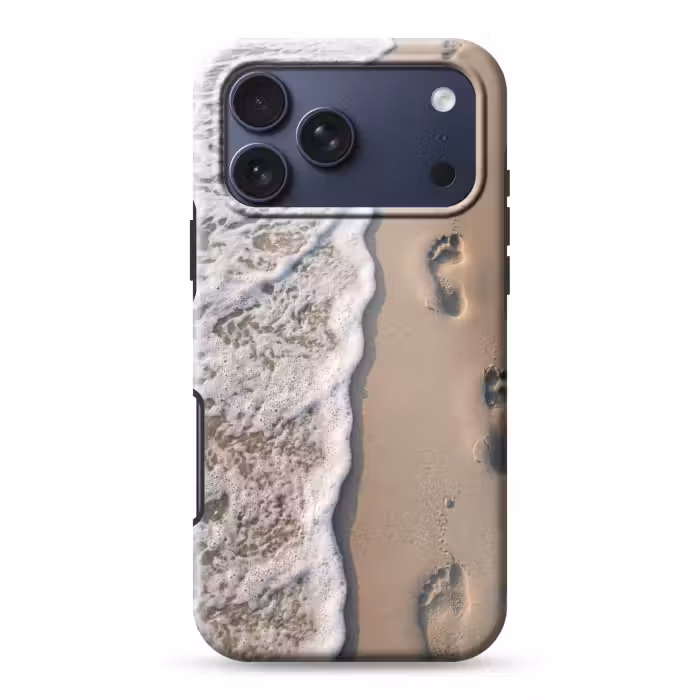 Telefoonhoesje Toughcase - Voetstappen - Vloedlijn - Zee