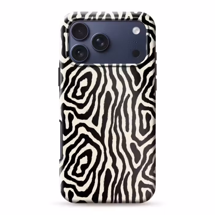 Telefoonhoesje Toughcase - Zebra - Zwart - Abstract