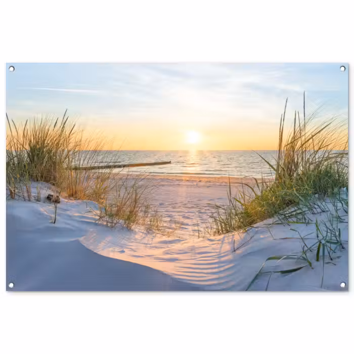 Tuinposter - Zonsondergang aan Zee