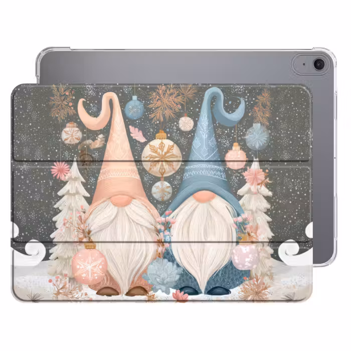 iPad hoes - Kerst - Gnomen - Pastel