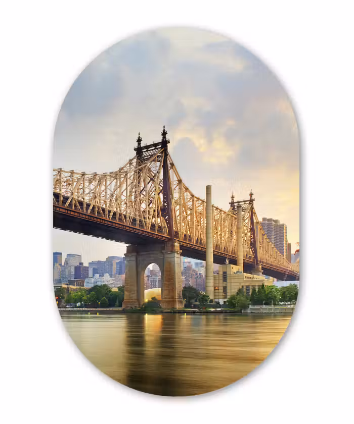 Muurovaal - New York - Queens - Manhattan