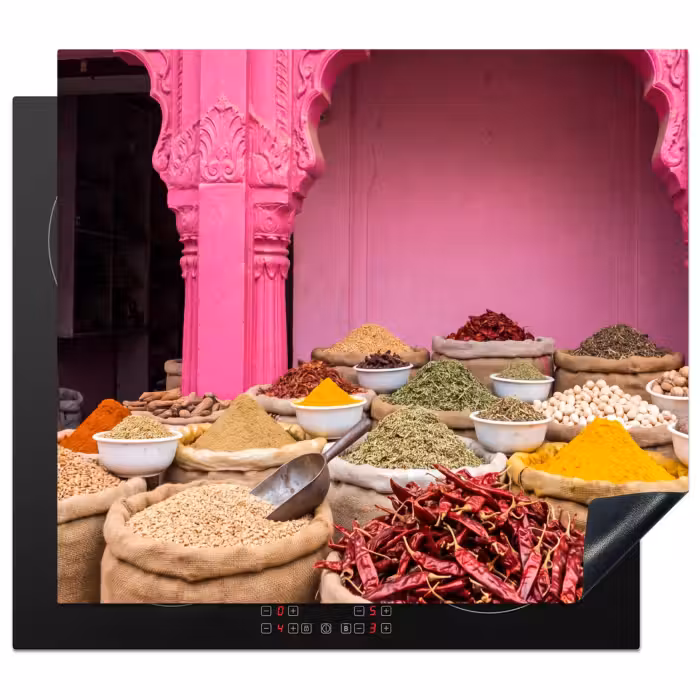 Inductie beschermer - Kruidenmarkt Roze Muur