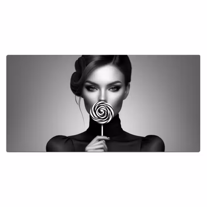 Bureau onderlegger - Vrouw - Lolly - Zwart