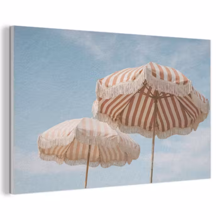 Akoestisch schilderij - Parasol - Lucht - Rood