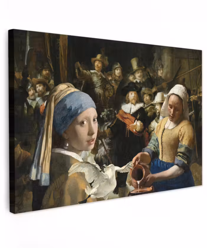 Canvas schilderij - Schilderij - Oude Meesters - Zwaan