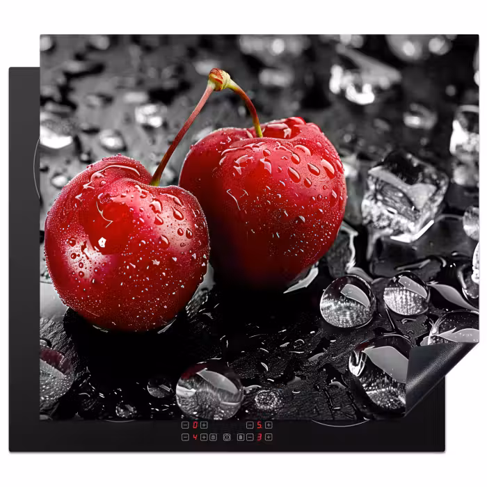 Inductie beschermer - Kersen - Rood - Fruit - Zwart