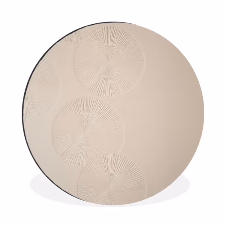 Wandcirkel - aluminium - Japandi - Beige - Modern