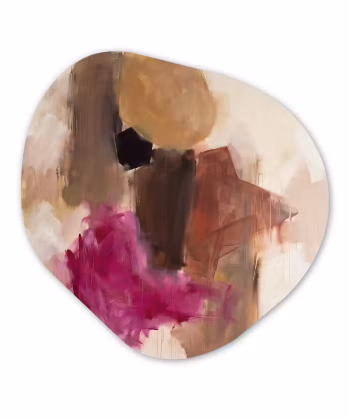 Organisch schilderij - Glas - Abstract - Kleuren - Kunst