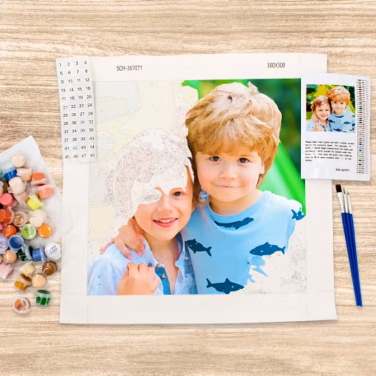 Schilderen op nummer eigen foto — 2