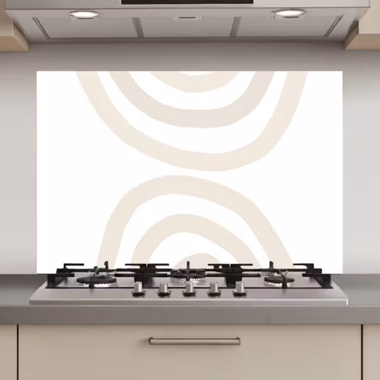 Spatscherm keuken - Regenboog - Pastel - Design - Abstract — 1