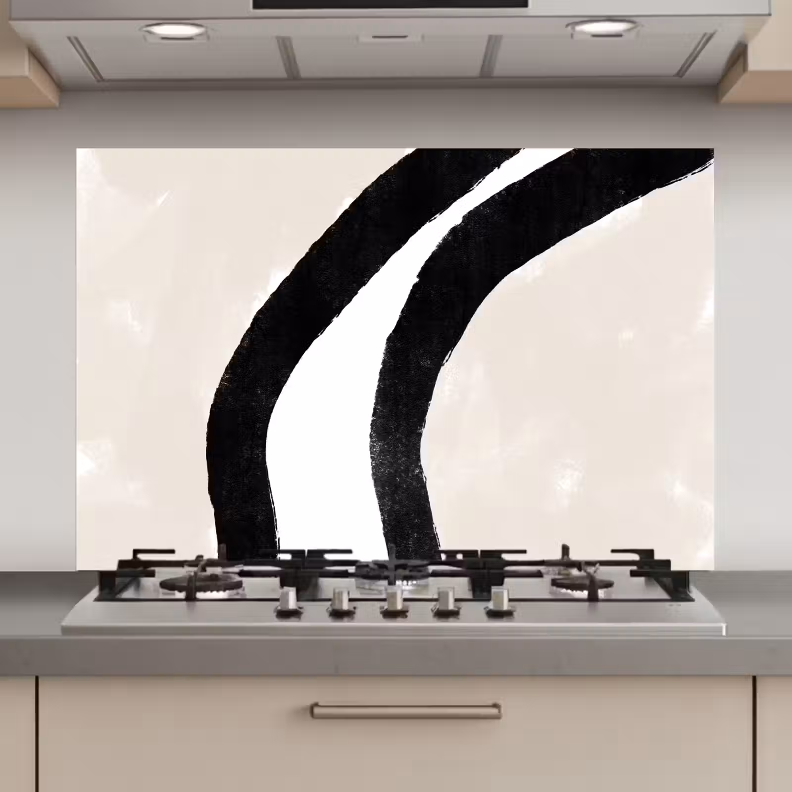 Spatscherm keuken - Abstract - Lijn - Design - Pastel — 1