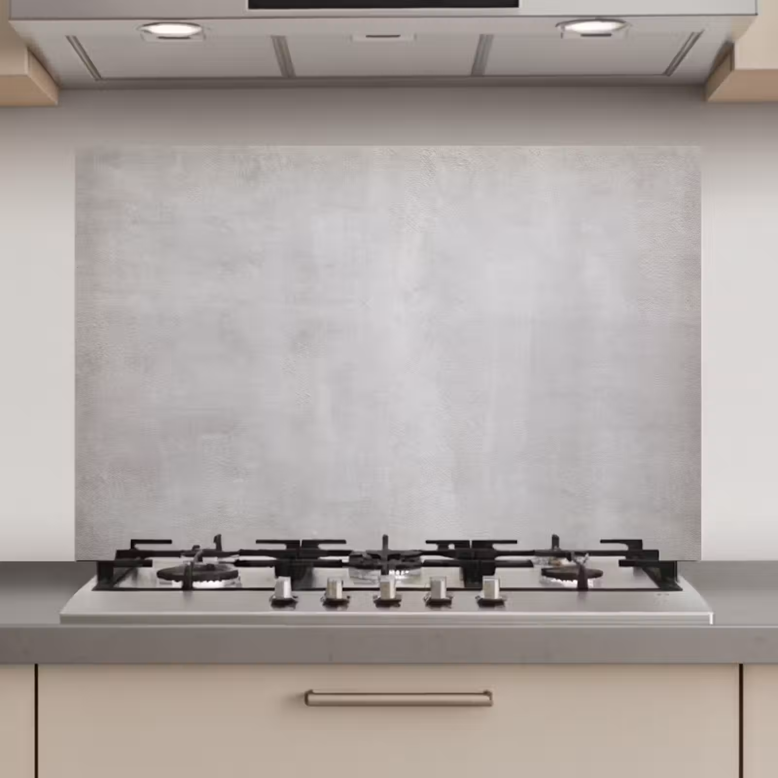 Spatscherm keuken - Beton - Grijs - Cement - Industrieel - Structuur — 1