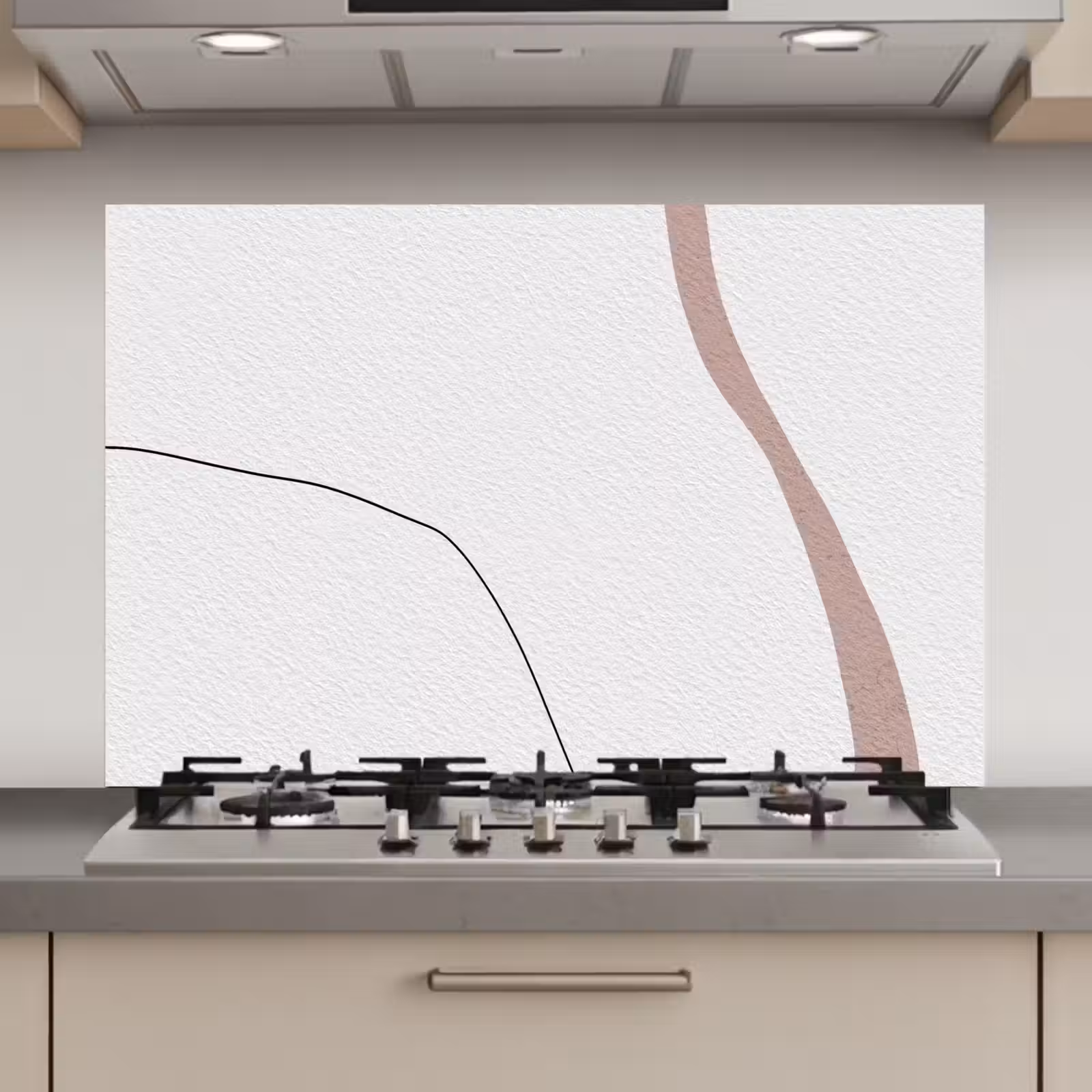 Spatscherm keuken - Lijn - Pastel - Design — 1