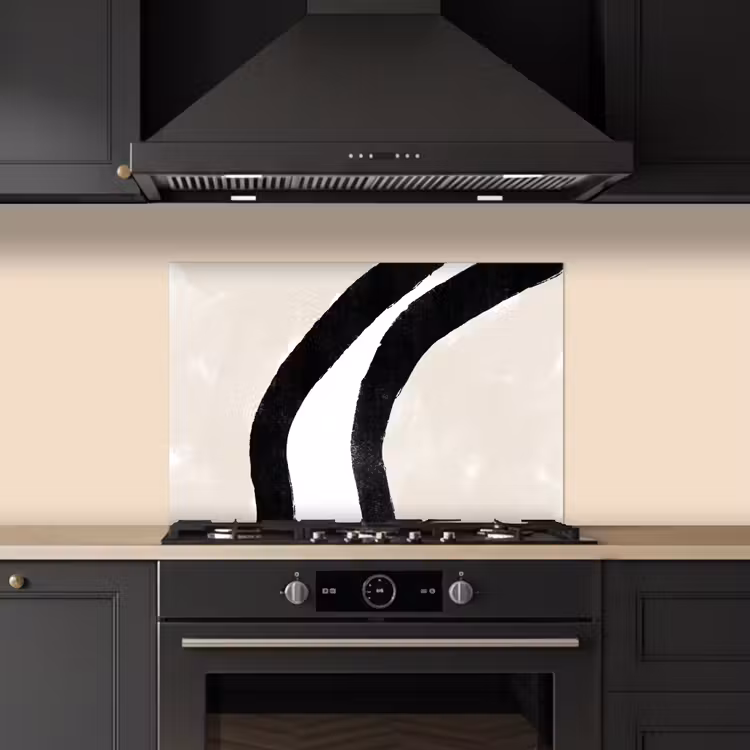 Spatscherm keuken - Abstract - Lijn - Design - Pastel — 2