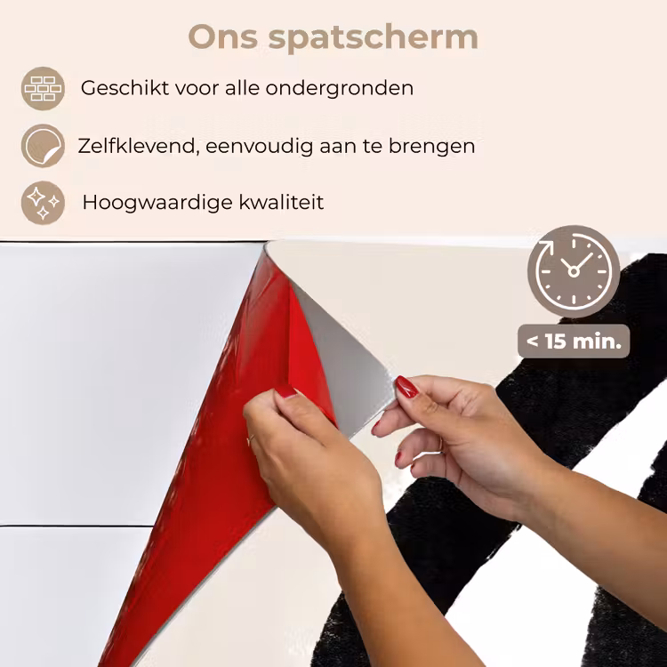 Spatscherm keuken - Abstract - Lijn - Design - Pastel — 4