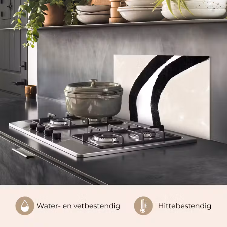 Spatscherm keuken - Abstract - Lijn - Design - Pastel — 7