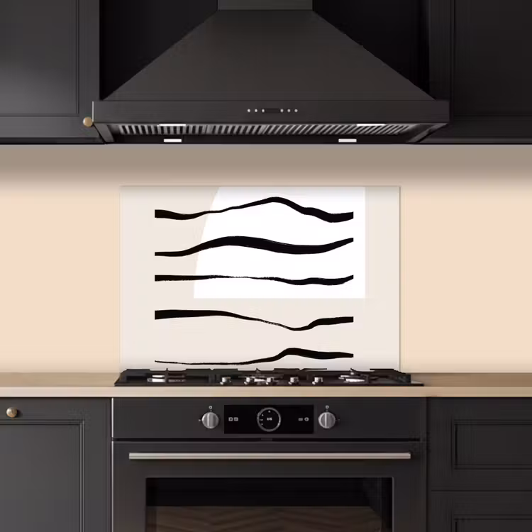 Spatscherm keuken - Abstract - Lijn - Pastel — 2