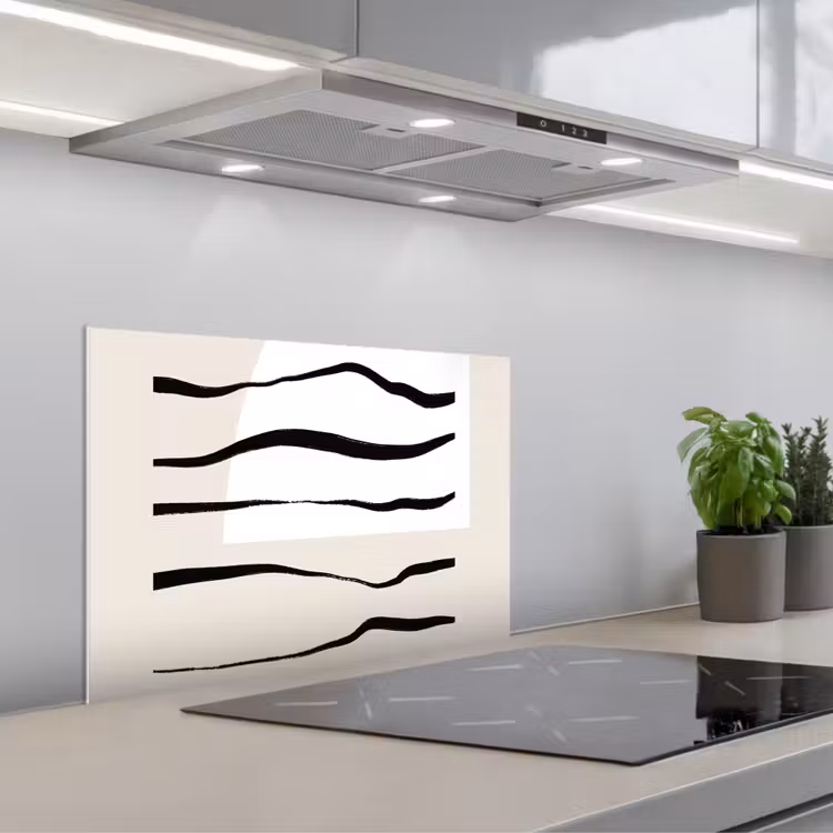Spatscherm keuken - Abstract - Lijn - Pastel — 5