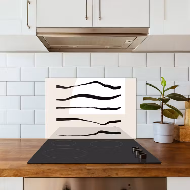 Spatscherm keuken - Abstract - Lijn - Pastel — 6