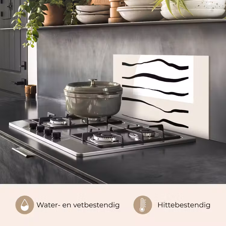 Spatscherm keuken - Abstract - Lijn - Pastel — 7
