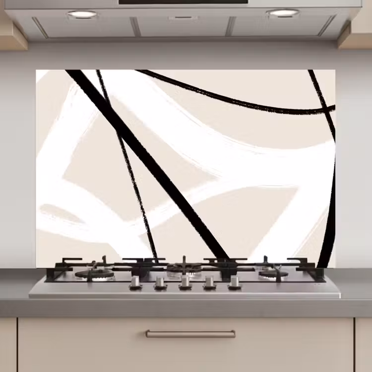 Spatscherm keuken - Lijn - Abstract - Minimalisme - Pastel — 1