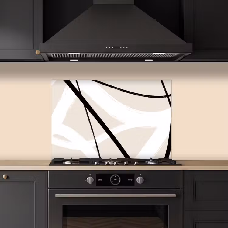 Spatscherm keuken - Lijn - Abstract - Minimalisme - Pastel — 2