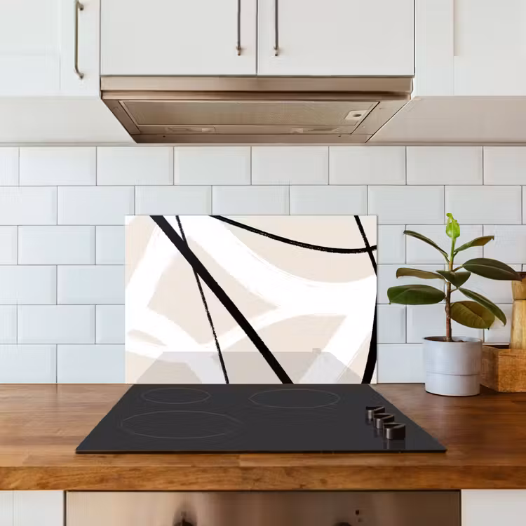Spatscherm keuken - Lijn - Abstract - Minimalisme - Pastel — 6