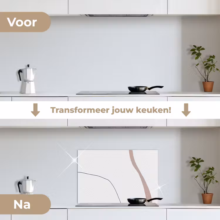 Spatscherm keuken - Lijn - Pastel - Design — 3