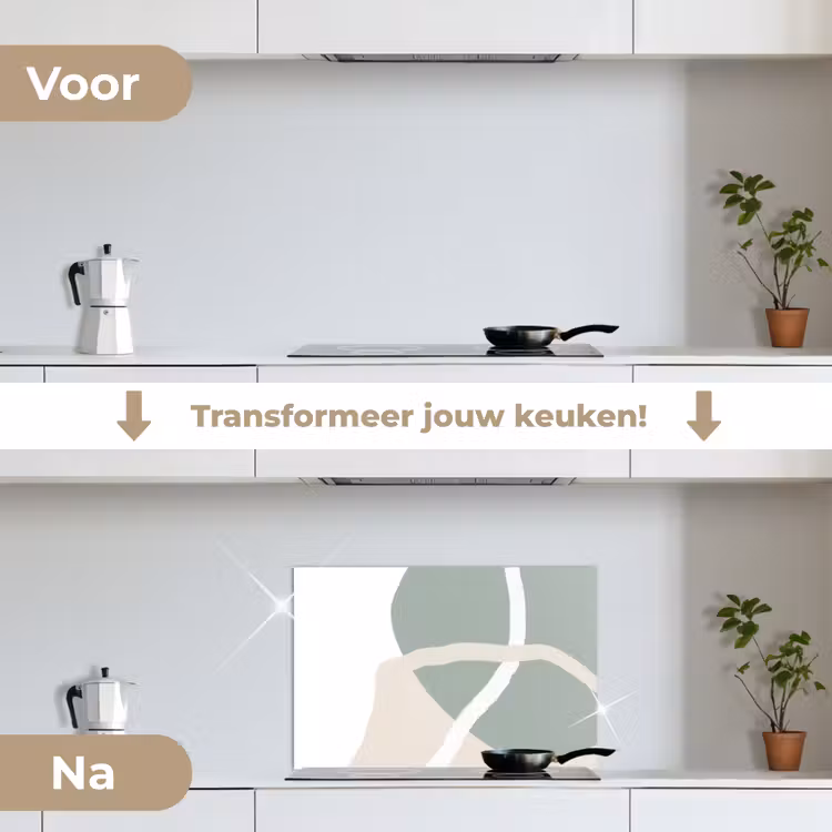 Spatscherm keuken - Minimalisme - Pastel - Design — 3