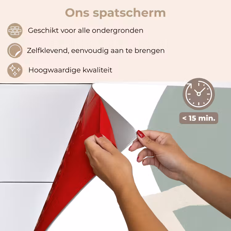 Spatscherm keuken - Minimalisme - Pastel - Design — 4