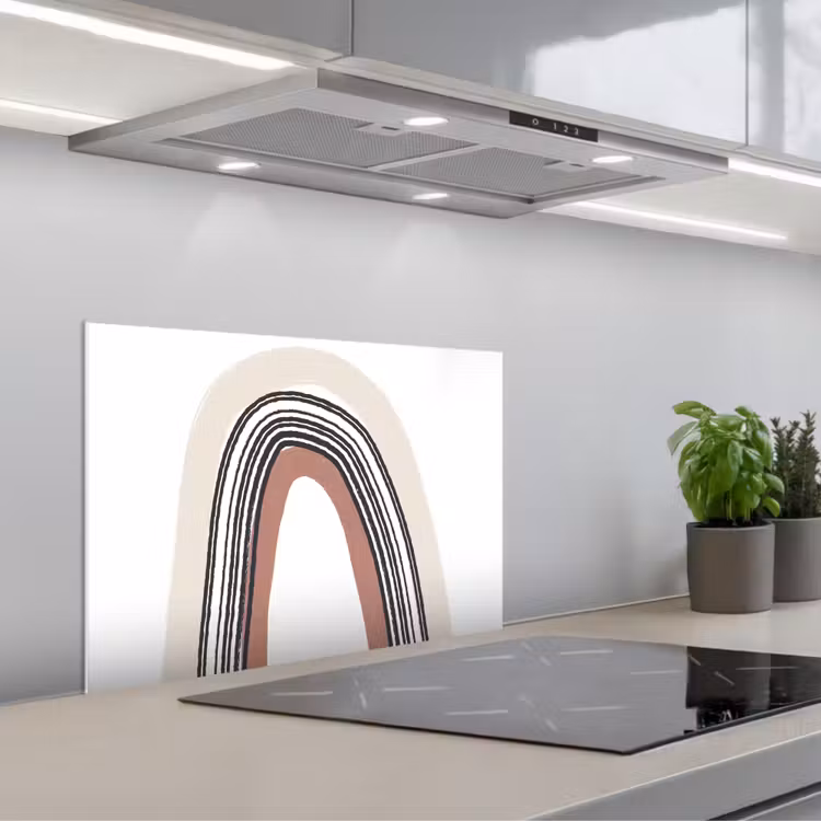 Spatscherm keuken - Regenboog - Pastel - Design — 5