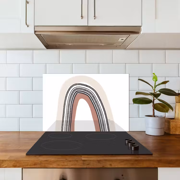 Spatscherm keuken - Regenboog - Pastel - Design — 6
