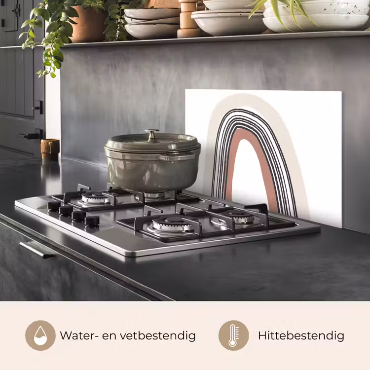 Spatscherm keuken - Regenboog - Pastel - Design — 7