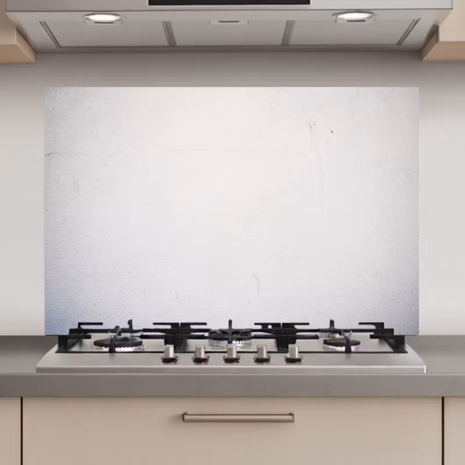 Spatscherm keuken - Beton - Wit - Modern — 1